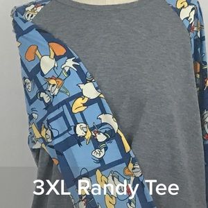 NWT lularoe Disney 3x-large randy tee